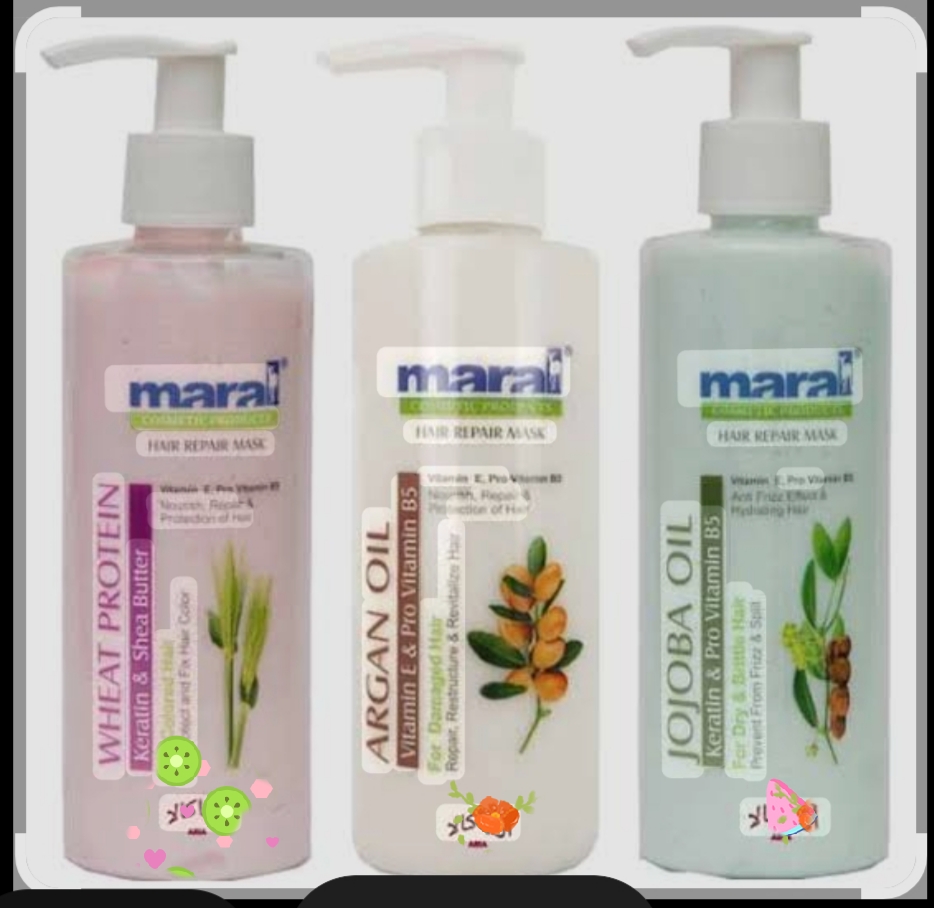 ماسک موی مارال با آب کشی مناسب موهای آسیب دیده و رنگ شده