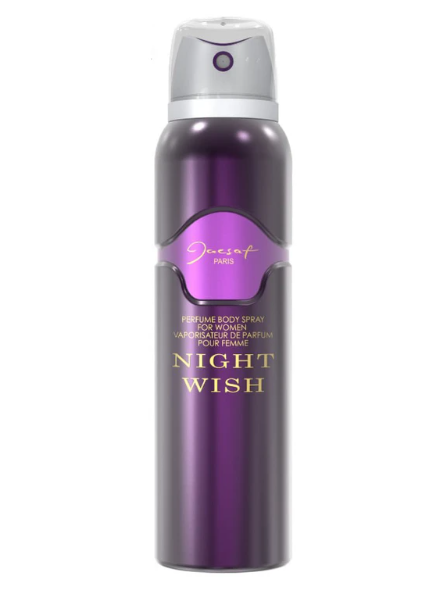 اسپری بدن زنانه ژک ساف مدل Night Wish حجم 150 میلی‌لیتر